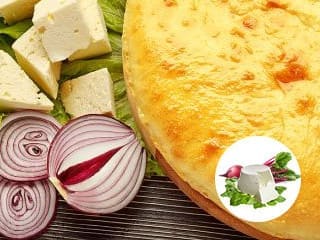 Осетинский пирог Цахараджын (со свекольными листьями, сыром и зеленью)